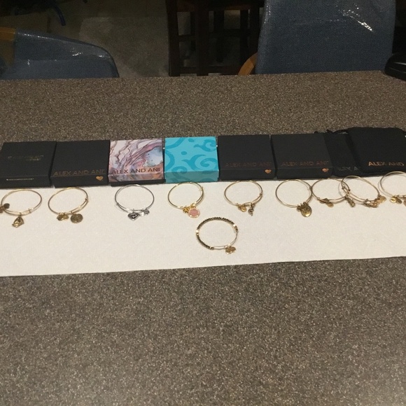 8-Alex & Ani Bracelets - Picture 1 of 7